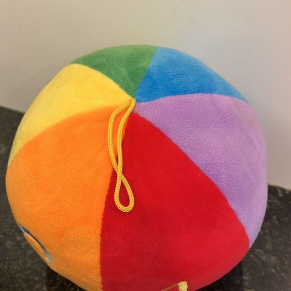 Gitzy Plush Baby Ball Rattle Infant 7” Colourful - Picture 4 of 5